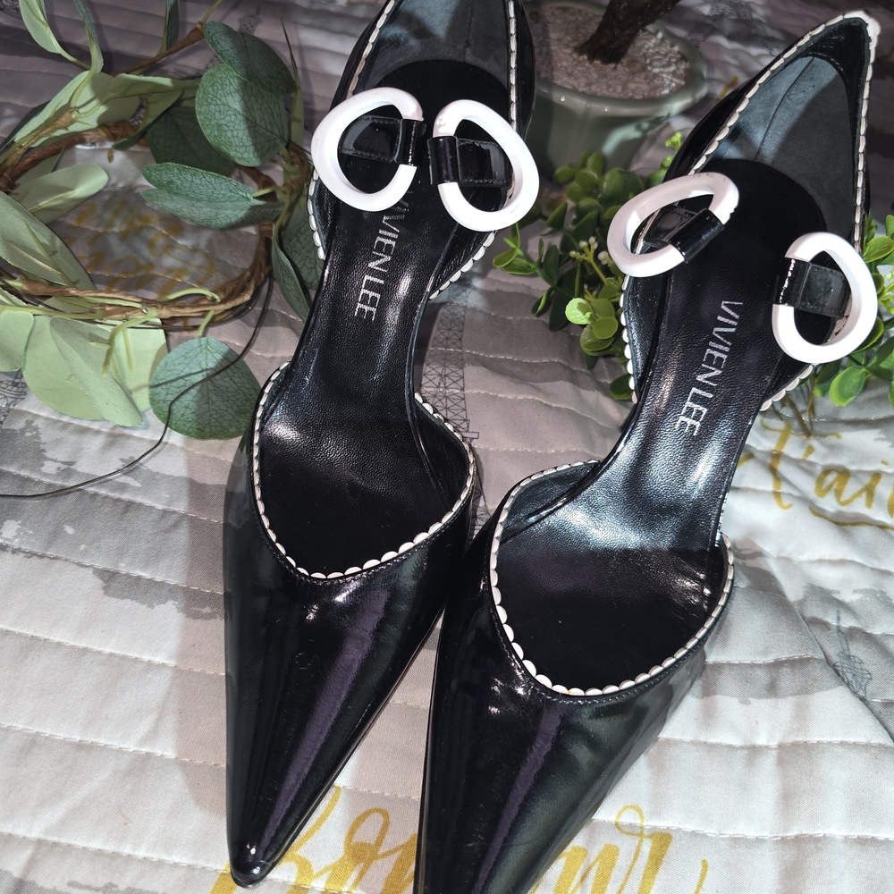 Black and White Women's Heels